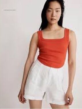 Madewell Tailored Crop Tank Top